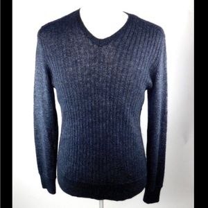 John Varvatos Blue Mohair Sweater